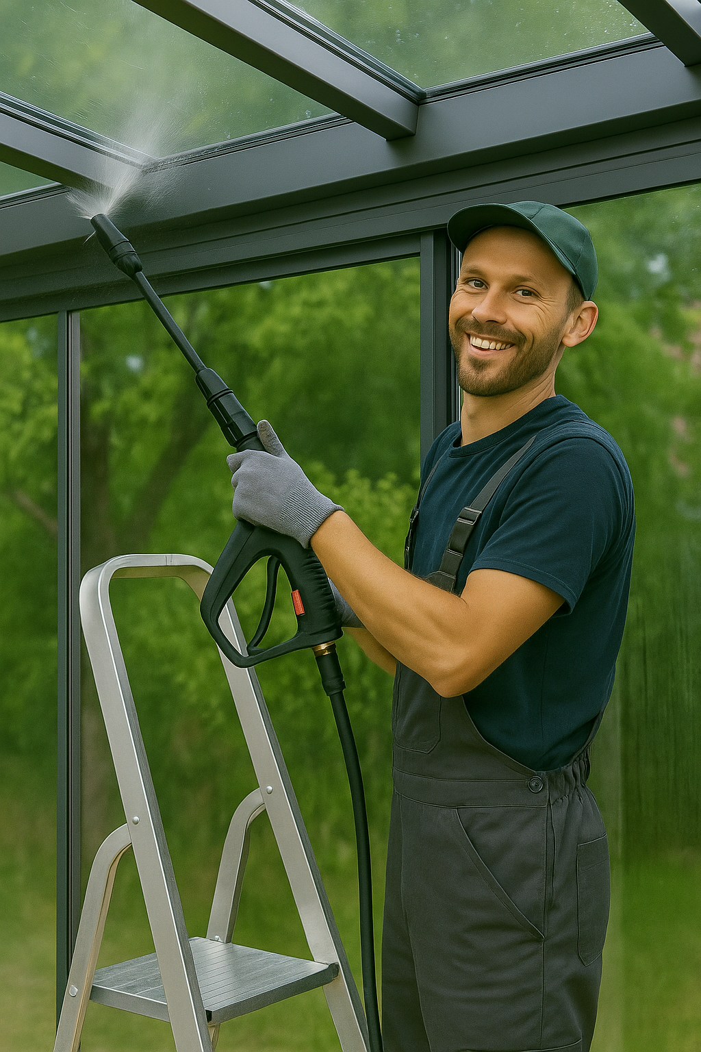 Wir reinigen Ihre Terrassenüberdachung
